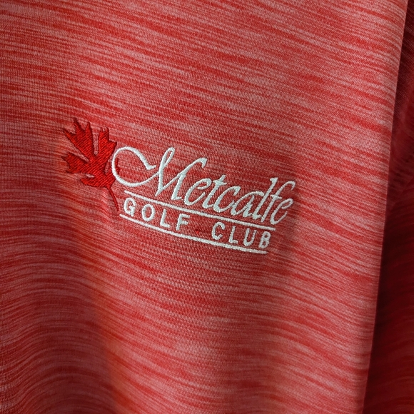 FootJoy Men's Heathered Red Polo Medium Pre-Owned Condition - Picture 6 of 6